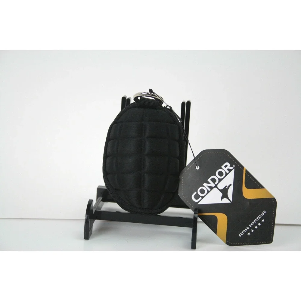 Condor Outdoor Grenade Keychain Pouch Black Tactical Coin Purse NWT 221038-002